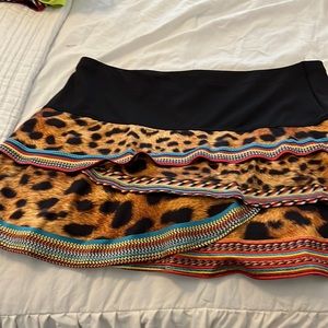 Adorable leopard print tennis skirt.